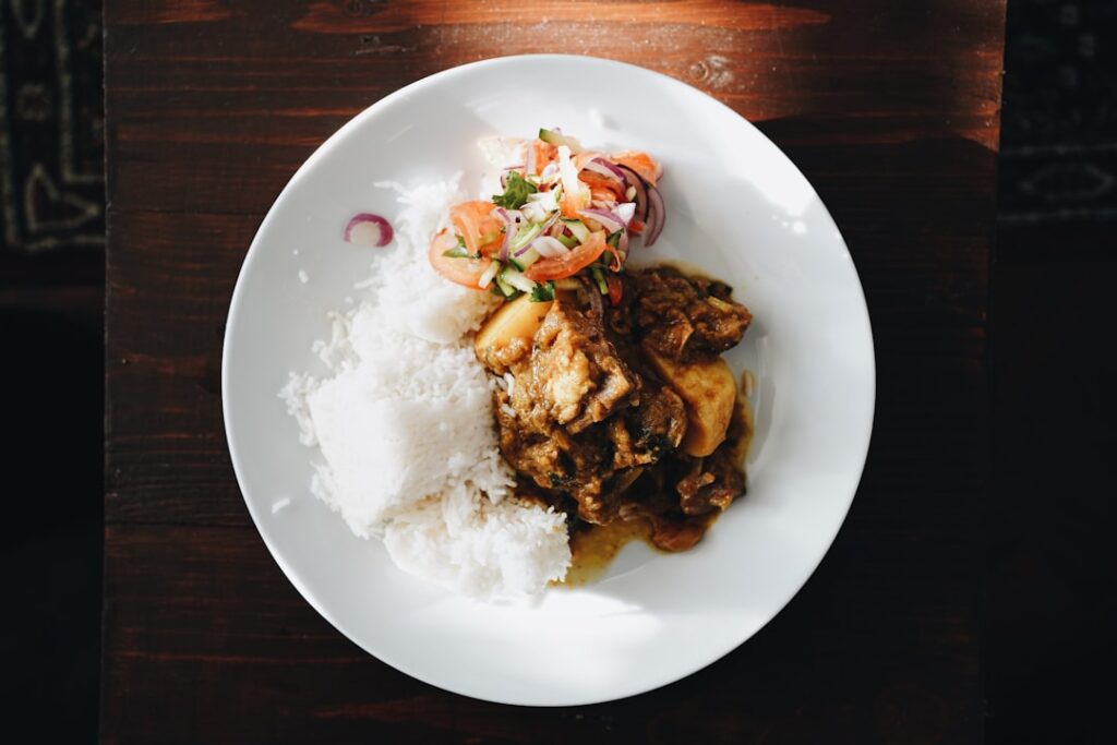 plate of rice